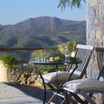 Double room patio with panoramic view in Country Hotel Velani in Greece