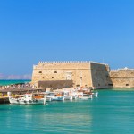 Visit the venetian fortress in the harbour of Heraklion on Crete island