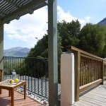 A large balcony with view to nature